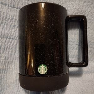 Starbucks Black White Speckled Non Slip Porcelain Coffee Mug